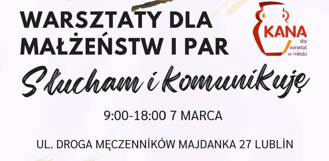 WARSZTATY DLA MAŁŻEŃSTW I PAR